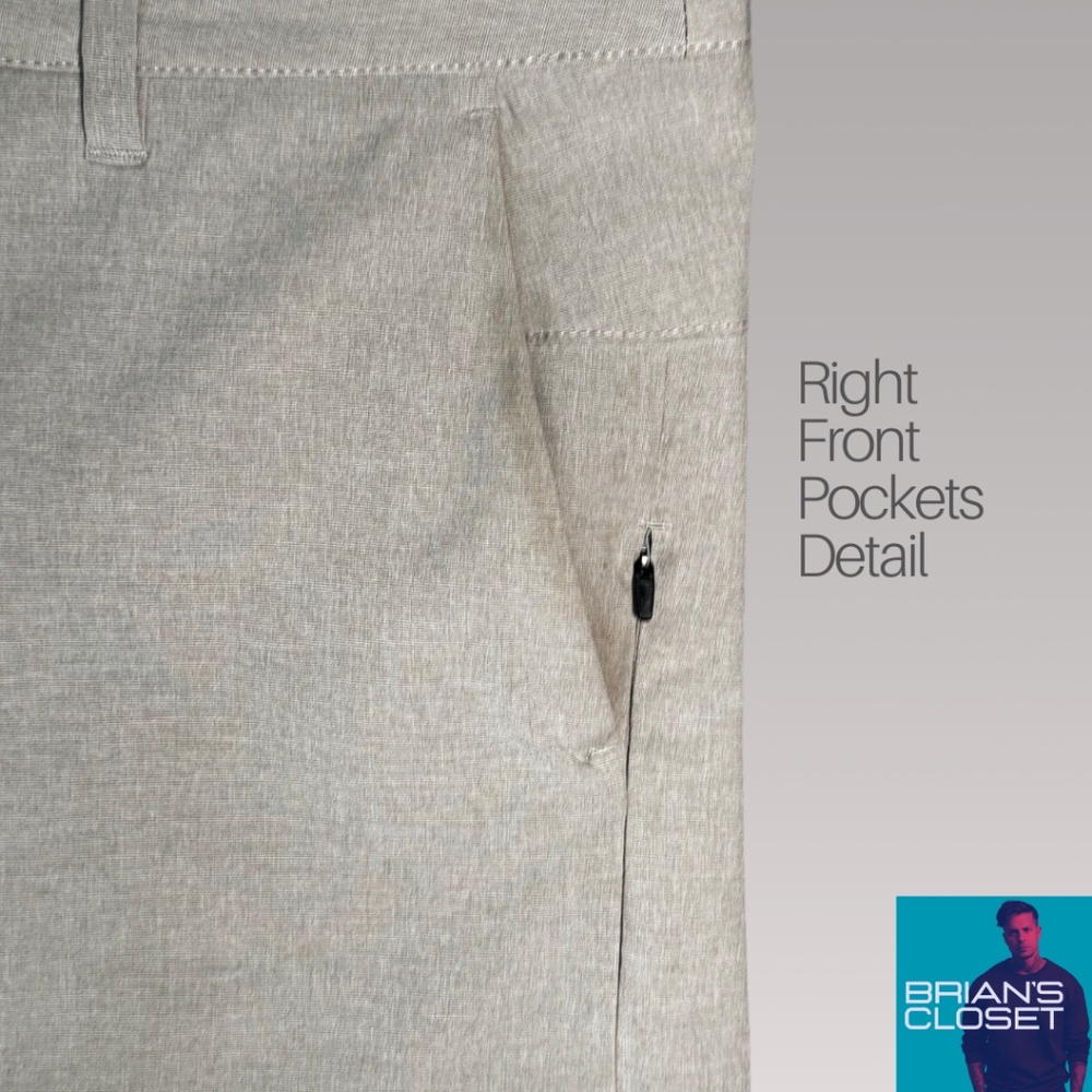 Vuori Men's Aim Shorts in Khaki - 36 - Picture 2 of 14